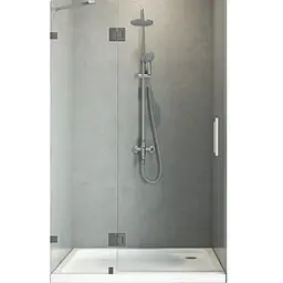 Двері в нішу Koer SR SD04-120x200-TR-07 прозоре скло Easy Clean 10 мм, graphite KR5388, універсальні, прозорий, графіт