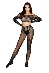 Бодістокінг Bodystocking 2071, black One Size