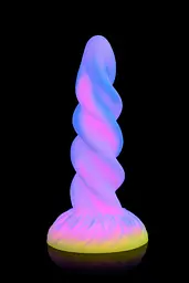 Фентезійний фалоімітатор Creature Cocks Glow-in-the-Dark Unicorn Dildo Creature Cocks SX2205 101112 - мініатюра 2