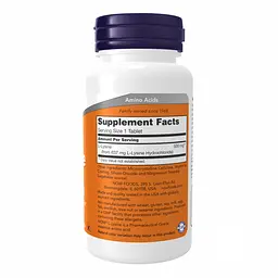 Амінокислота Now Foods Lysine 500мг 250 таблеток - мініатюра 2