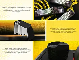 Клавіатура ігрова механічна HATOR HTK-4101-UA Wireless Skyfall 100 PRO Black Aurum Vanila Silent switches - мініатюра 10