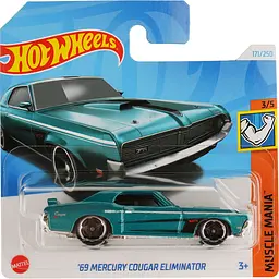 Базовая машинка Hot Wheels HW Muscle Mania 69 Mercury Cougar Eliminator зеленая (5785)