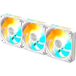 Комплект вентиляторів Gigabyte EZ CHAIN 120мм FAN 120 3-Pack White (GP-GBT EZFAN1203 ICE) - мініатюра 2