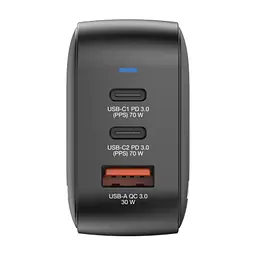 Зарядний пристрій Verbatim MiniGaN 70 W 3 ports (2xUSB-C/1xUSB-A) (32229) - мініатюра 10