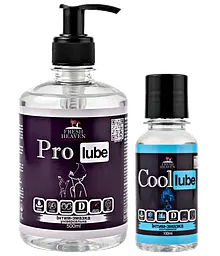 Iнтим-змазка Fresh Heaven універсальна Pro Lube 500ml та охолоджуюча Сool Lube 100ml 