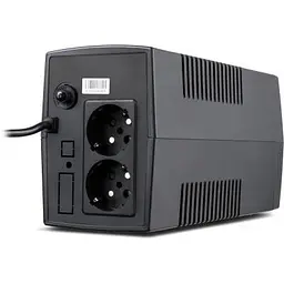 Пристрій безперебійного живлення Vinga LCD 600VA plastic case (VPC-600P) - мініатюра 3