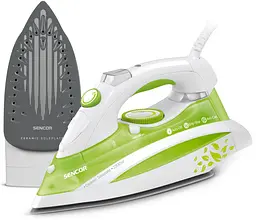 Праска Sencor 2200Вт, 380мл, паровий удар -120гр, постійна пара - 25гр, керамічна підошва, зелений teh0016295 - мініатюра 8