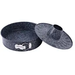 Форма для випікання Maxmark Granite з двома основами, 26х6, 8, сірий (MK-SET130G)