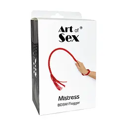 Батіг з екошкіри Art of Sex - Mistress, чорний - мініатюра 5
