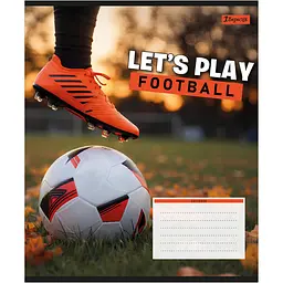 Набір зошитів 1 Вересня Let's play football А5 18 аркушів у лінію 25 шт. (768751) - мініатюра 5