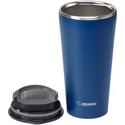 Термокухоль Zojirushi SX-FSE45AD з ситечком 0.45 л Dark Blue - мініатюра 2