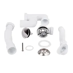 Сифон для ванни Lidz (WHI) 60 03 V002 02 з ревізією (вихід 50 мм) - мініатюра 5