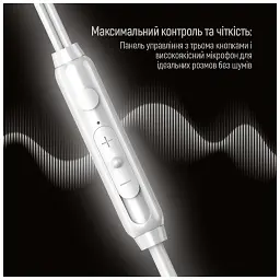 Навушники ColorWay 3.5 mm Wired Earphone UrbanBeat White (CW-WD03WT) - мініатюра 4