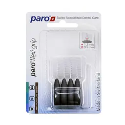 Міжзубні щітки Paro flexi grip x-великі, Ø 9.5 мм, сірі, 4 шт