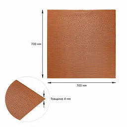 Панель 3D Sticker Wall Bronze 700 x 700 x 4mm D SW-00001955 - мініатюра 3
