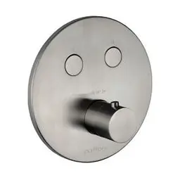 Термостат для душу на 2 споживача Paffoni Compact Box steel CPT018ST, Нержавіюча сталь