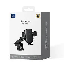 Холдер Wiwu Wi-CH054 Gentleman Series Car Holder for 4-7.2 inch Чорний - мініатюра 2