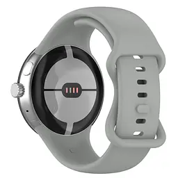 Силіконовий ремінець на смарт годинник Google Pixel Watch 3 45mm/4 45mm, Silicone, grey, зі зручною застібкою, на фітнес браслет, ArmorStandart (ARM84021) - мініатюра 2