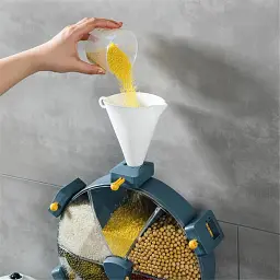 Карусель для круп настінна з обертанням 360° Kitchen Storage Box 6 в 1 кухонний набір для круп із кріпленням - мініатюра 6