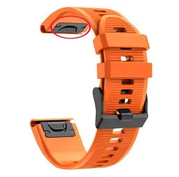 Силіконовий ремінець Primo для годинника Garmin Fenix 3/3HR/Fenix 5X/6X Orange - мініатюра 3