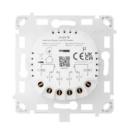 Розумний вимикач Ajax LightCore(2-gang/2-way) - мініатюра 3