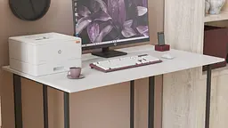 Комп'ютерний стіл Ferrum-decor Ханна 75x100x70 чорний ДСП Білий 16мм (FRD-103501) - мініатюра 3
