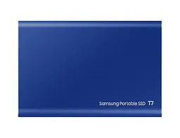 Накопичувач зовнішній SSD 2.5 USB 2.0TB Samsung T7 Indigo Blue (MU-PC2T0H/WW) - мініатюра 4