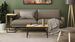 Стіл журнальний приставний Террі Комбо Ferrum-decor 345x662x440 Чорний метал ДСП Дуб Артізан 16 мм (FRD-105141) - мініатюра 5