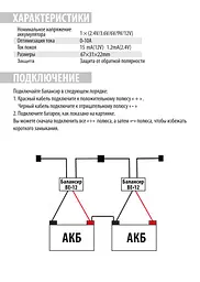 Балансир для акумуляторних батарей 12V BE-12 - мініатюра 3