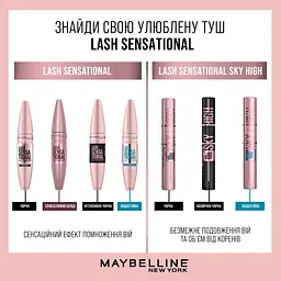 Туш для вій Maybelline New York Lash Sensational чорний 9.5 мл (B2681600) - мініатюра 8