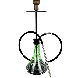Кальян Tiaga Hookah Classic Black Craft XL Green - мініатюра 2