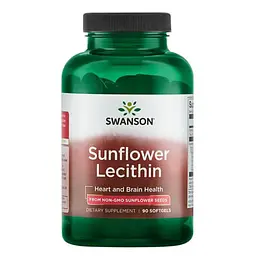 Лецитин Sunflower Lecithin 1200 mg 90 капсул Swanson vit0005550