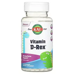 Витамин D Dinosaurs Vitamin D-Rex 90 Chewables KAL vit0006401