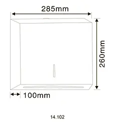 Диспенсер паперових рушників Hotec 14.102 Stainless Steel, Хром матовый - мініатюра 5