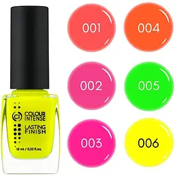 Лак для нігтів Colour Intense Lasting Finish відтінок 006 N неон жовтий 10 мл - мініатюра 2
