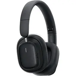Накладні навушники Baseus Bowie H1i, Noise-Cancellation Wireless Headphones, BT5.3, 3.5mm, 600mAh, 100h, ANC, black - мініатюра 4