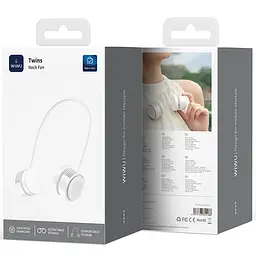 Портативний вентилятор WIWU FS014 Twins Neck White - мініатюра 3