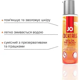 Лубрикант на водній основі System JO Cocktails - Sex on The Beach (60 мл) - мініатюра 3