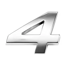 3D- знак: 4 нахил MAK (30224)