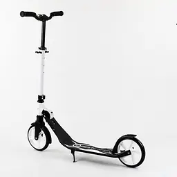 Самокат Best Scooter 60х13х100 см Чорно-білий 000231429 - мініатюра 4