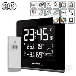 Метеостанція Technoline WS9065 Black (WS9065) - мініатюра 2