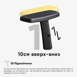 Крісло Mealux Flow Lite Fabric Grey (HF-B20 F/G) - мініатюра 6