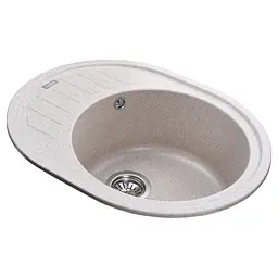 Гранітна мийка Globus Lux ARNO мигдаль 620х500-А0008 - мініатюра 2