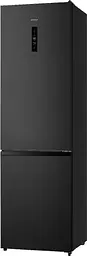 Холодильник Gorenje з нижньою морозильною камерою, 200х60х60см, 2 двері, 238(98)л, А+, NF+, Зона св-ті, Зовн. Дисп, Чорний - мініатюра 2