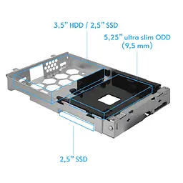 Корпус Chieftec UNI BE-10B-300 mATX , БЖ 300W, SLIM FF - мініатюра 8