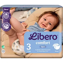 Підгузки Libero Comfort 3 (5-8 кг) 43 шт. - мініатюра 2