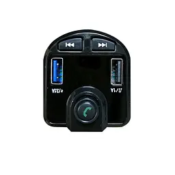 ФМ трансміттер для авто Car Kit MOD.M9B Чорний, fm модулятор в машину з 2 USB+TF (автомодулятор) (NS) - мініатюра 3