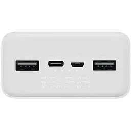 Портативна батарея Xiaomi Mi 3 30000 mAh Quick Charge White (PB3018ZM) (VXN4307CN) - мініатюра 3
