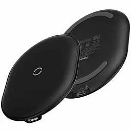 Бездротовий зарядний пристрій Baseus Cobble Wireless Charger 15W WXYS-01 Black - мініатюра 3