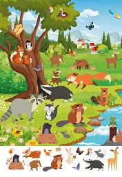 Книга-картонка Великий віммельбух. Пори року - мініатюра 7